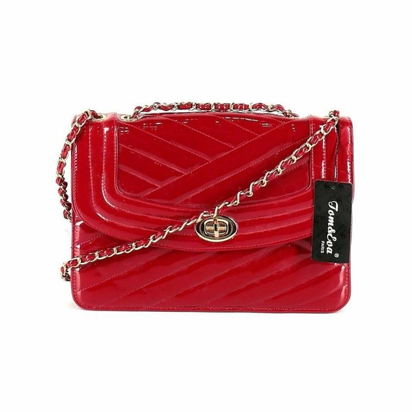 Tom & Eva Women Red Crossbody Chain Strap $74 - Picture 1 of 3